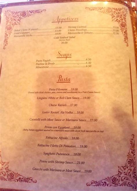 filomena's in franklin square|filomena's franklin square menu.